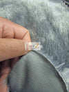 White Minky Shaggy Baby Soft Fabric / Sold By The Yard
