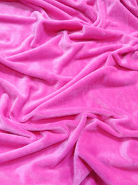Tela Minky lisa de color rosa intenso, suave como la piel de un bebé