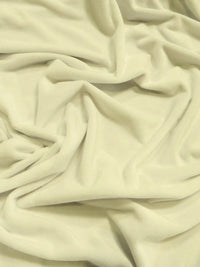 Tejido Minky liso color marfil, suave para bebés