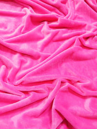 Tela Minky lisa de color rosa neón, suave al tacto / Se vende por metros