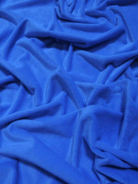 Tejido Minky liso azul real, suave para bebé