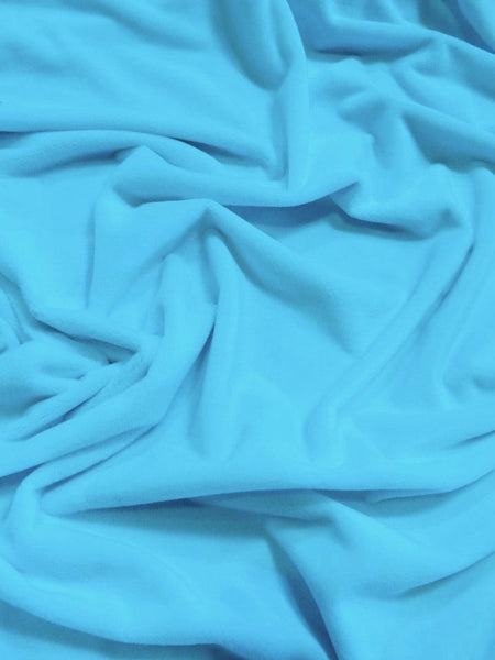 Turquoise Minky Solid Baby Soft Fabric