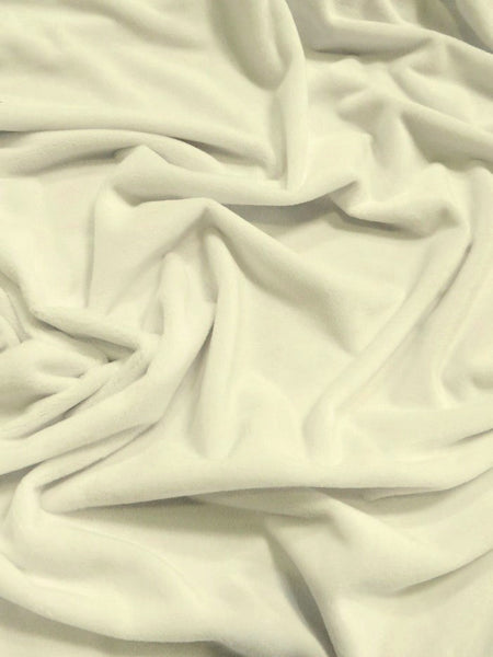 Tela Minky lisa «Whisper White», suave como la piel de un bebé