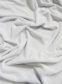 Tejido Minky liso blanco, suave para bebé