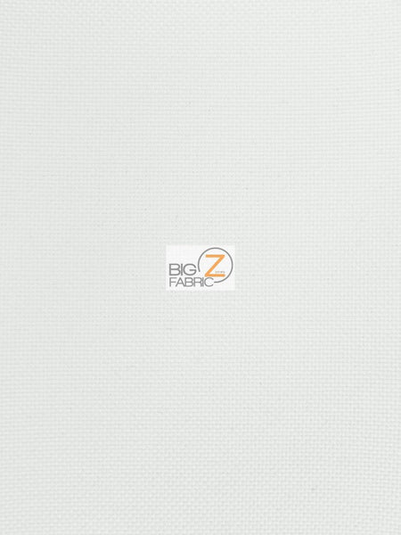 Solid Canvas Outdoor Waterproof PVC Backing Fabric / White / Sold By The Yard Closeout!!!