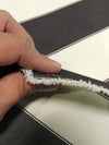 2 Tone Stripe Deck Canvas Outdoor Waterproof Fabric / Dark Gray/Light Gray / Sold By The Yard Closeout!!!