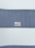 2 Tone Stripe Deck Canvas Outdoor Waterproof Fabric Fabric / Navy/White / Sold By The Yard Closeout!!!