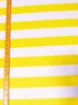 2 Tone Stripe Deck Canvas Outdoor Waterproof Fabric / Yellow/White / Sold By The Yard Closeout!!!