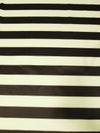2 Tone Stripe Deck Canvas Outdoor Waterproof Fabric / Burgundy/Off White / Sold By The Yard Closeout!!!