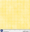 Sorbet Flannel Yellow Gingham Cotton 44" / 45" Fabric per yard