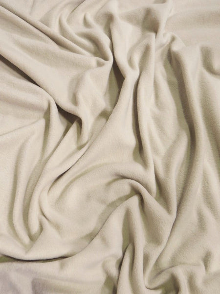 Solid Fleece Fabric / Oatmeal||color:Oatmeal