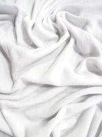 Tejido de forro polar liso / Blanco