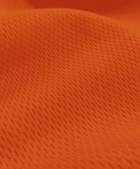 Tejido de jersey deportivo de malla gruesa / Naranja / Se vende por metros