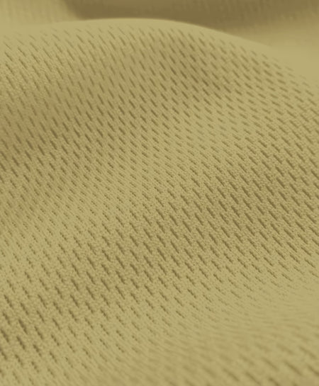 Heavy Sports Mesh Activewear Jersey Fabric / Vegas Gold / Sold By The Yard