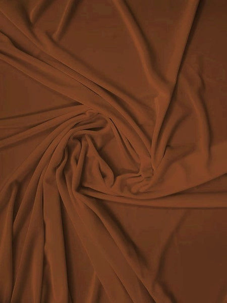 Stretch Velvet Velour Spandex 360 Grams Costume Fabric / Caramel / Sold By The Yard