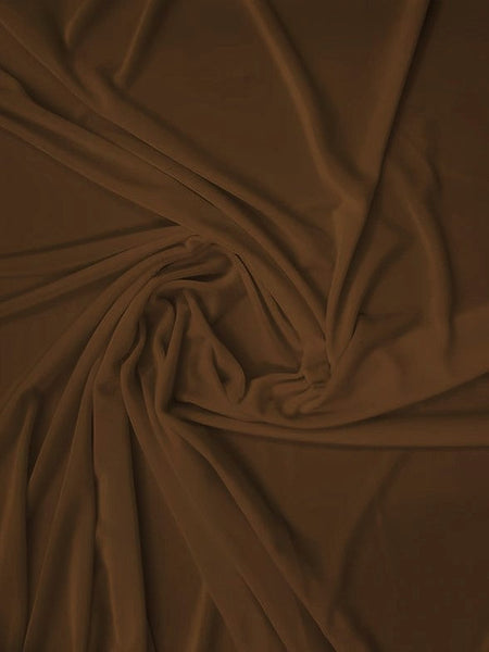 Stretch Velvet Velour Spandex 360 Grams Costume Fabric / Expresso / Sold By The Yard