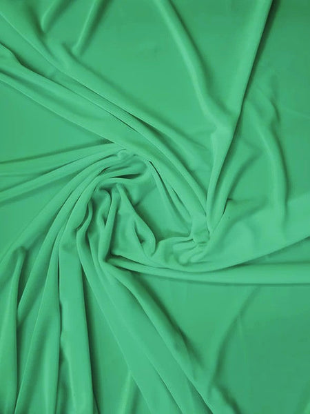 Tela elástica de terciopelo y spandex, 360 gramos, para disfraces / Color menta / Se vende por yarda