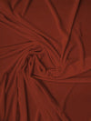 Stretch Velvet Velour Spandex 360 Grams Costume Fabric / Rust / Sold By The Yard