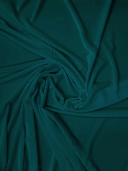 Stretch Velvet Velour Spandex 360 Grams Costume Fabric / Teal / Sold By The Yard