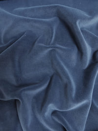 Navy Stretch Mochi Plush Minky / Soft Solid Fabric by the Yard