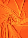 Stretch Velvet Velour Spandex 360 Grams Costume Fabric / Orange / Sold By The Yard