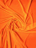 Stretch Velvet Velour Spandex 360 Grams Costume Fabric / Orange / Sold By The Yard