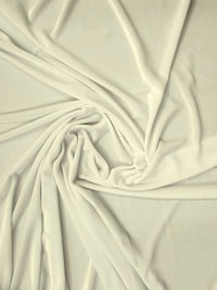Stretch Velvet Velour Spandex 360 Grams Costume Fabric / Off-White / Sold By The Yard