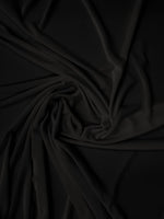 Stretch Velvet Velour Spandex 360 Grams Costume Fabric / Black / Sold By The Yard