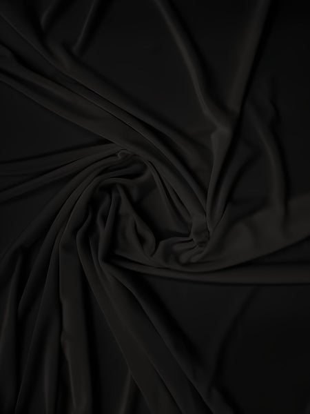 Tela elástica de terciopelo y spandex, 360 gramos, para disfraces / Negra / Se vende por yardas