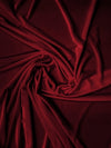 Stretch Velvet Velour Spandex 360 Grams Costume Fabric / Burgundy / Sold By The Yard