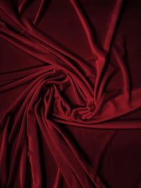 Tela elástica de terciopelo y spandex, 360 gramos, para disfraces / color burdeos / Se vende por yardas