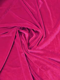Tela elástica de terciopelo y spandex, 360 gramos, para disfraces / Fucsia / Se vende por yardas