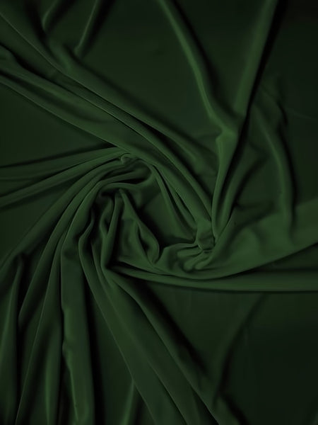Tela elástica de terciopelo y spandex, 360 gramos, para disfraces / Verde cazador / Se vende por yarda