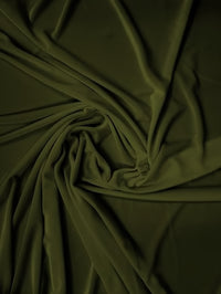 Tela elástica de terciopelo, velour y spandex para disfraces, 360 gramos / Color oliva / Se vende por yardas