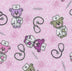 FLANNEL Doctor Teddy on Pink Baby 100% Cotton Price per Yard