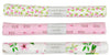3 cuartos de tela de franela «Wild and Free» de Little Feet Boutique, rosa y blanco, 18" x 21", para bebé
