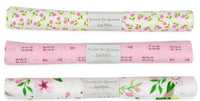 3 Flannel Fat Quarters Wild and Free Little Feet Boutique Pink White 18" x 21"