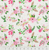 3 cuartos de tela de franela «Wild and Free» de Little Feet Boutique, rosa y blanco, 18" x 21", para bebé