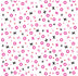 Valentine Hugs & Kisses on White 100% Cotton Price per Yard