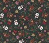 Christmas Snowmen Reindeer Bells Candy on Green 100% Cotton Price per yard