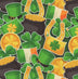 Día de San Patricio: «Gold on Green», 100 % algodón. Precio por yarda