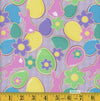 Easter Egg Cookies on Pink 100% Cotton Price per Yard