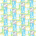Estampado «Jungle Patch» sobre fondo azul para bebé, 100 % algodón. Precio por yarda.