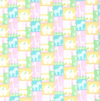 Jungle Patch on Pink Baby Prints 100% Cotton Baby Price Per Yard