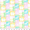 Estampado «Jungle Patch» sobre fondo rosa para bebé, 100 % algodón. Precio por yarda.