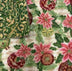 Double Faced Pre-Quilted Christmas Peace on Earth Metallic on Cream
