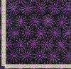 Halloween Batik Purple Spider Webs on Black Tonga