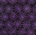 Halloween Batik Purple Spider Webs on Black Tonga