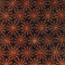 Batik de Halloween: telarañas naranjas sobre tela Tonga negra