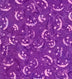 Halloween Batik Pumpkin Jack o Lantern Smiles on Purple Tonga